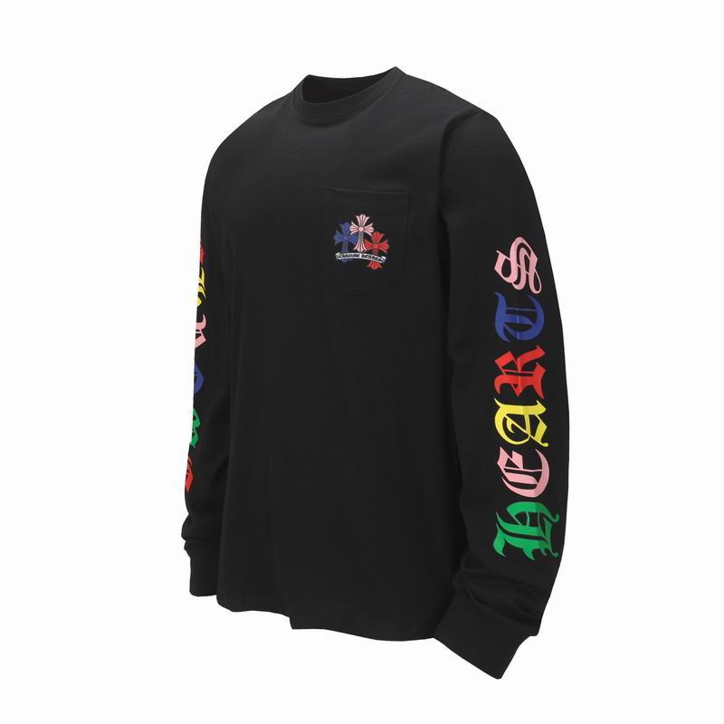 EM Sneakers Chrome Hearts 25FW Colorful Cross Print Long Sleeve Black