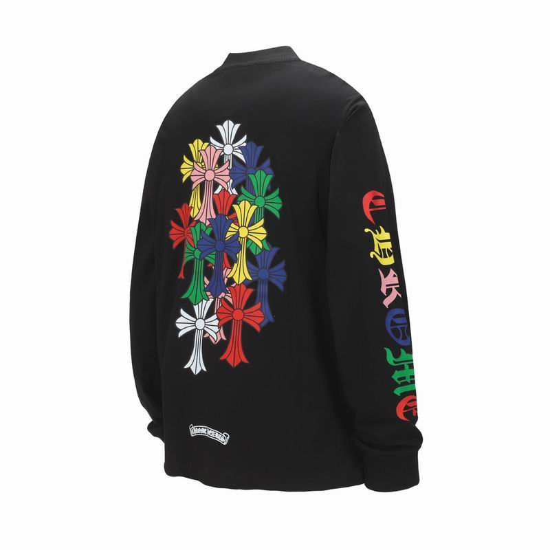 EM Sneakers Chrome Hearts 25FW Colorful Cross Print Long Sleeve Black