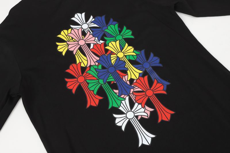 EM Sneakers Chrome Hearts 25FW Colorful Cross Print Long Sleeve Black