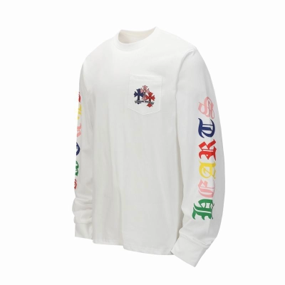 EM Sneakers Chrome Hearts 25FW Colorful Cross Print Long Sleeve White 02