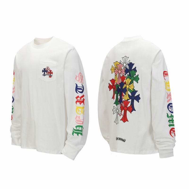 EM Sneakers Chrome Hearts 25FW Colorful Cross Print Long Sleeve White