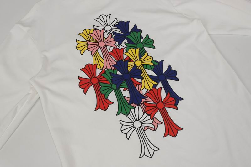 EM Sneakers Chrome Hearts 25FW Colorful Cross Print Long Sleeve White