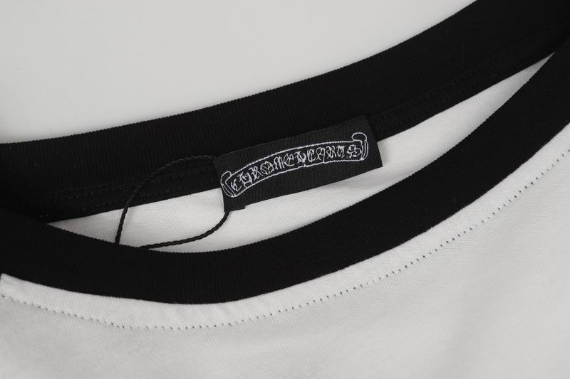 EM Sneakers Chrome Hearts 25FW Embroidered Horseshoe Patchwork Long Sleeves Black and White