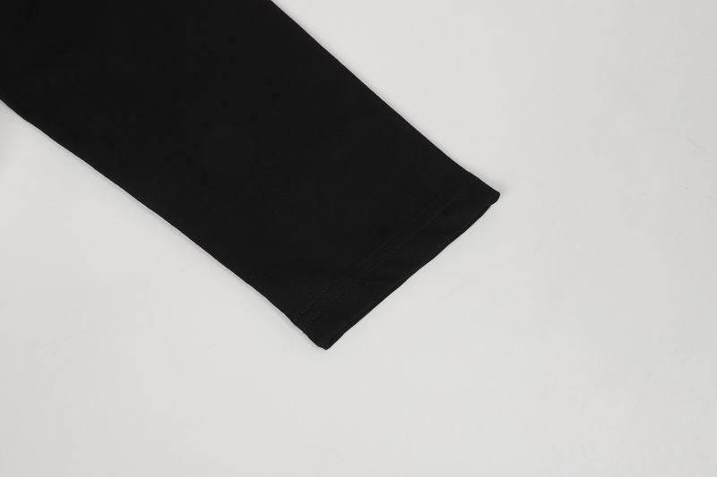 EM Sneakers Chrome Hearts 25FW Embroidered Horseshoe Patchwork Long Sleeves Black and White