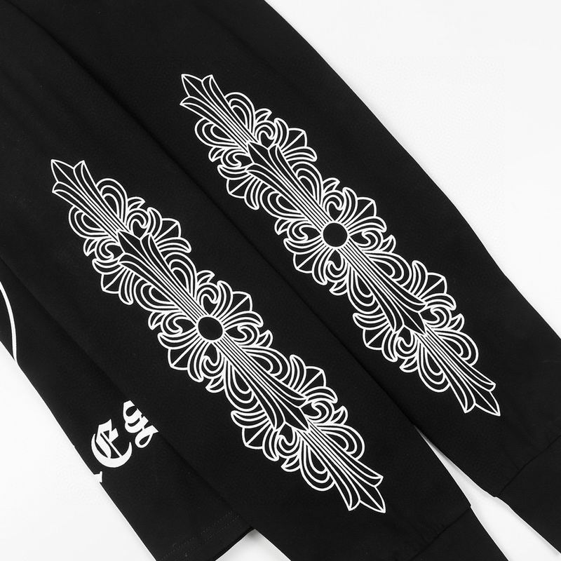 EM Sneakers Chrome Hearts 25FW Front and Back Horseshoe Pprint Long Sleeve Black