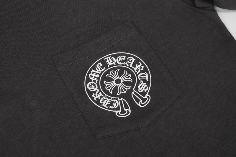 EM Sneakers Chrome Hearts 25FW Front and Back Horseshoe Print Long Sleeves Gray