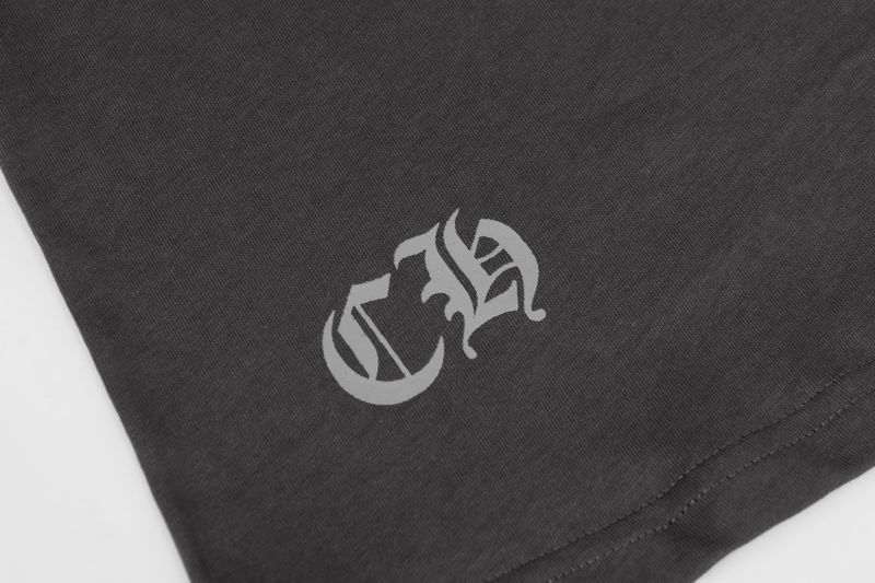 EM Sneakers Chrome Hearts 25FW Front and Back Horseshoe Print Long Sleeves Gray