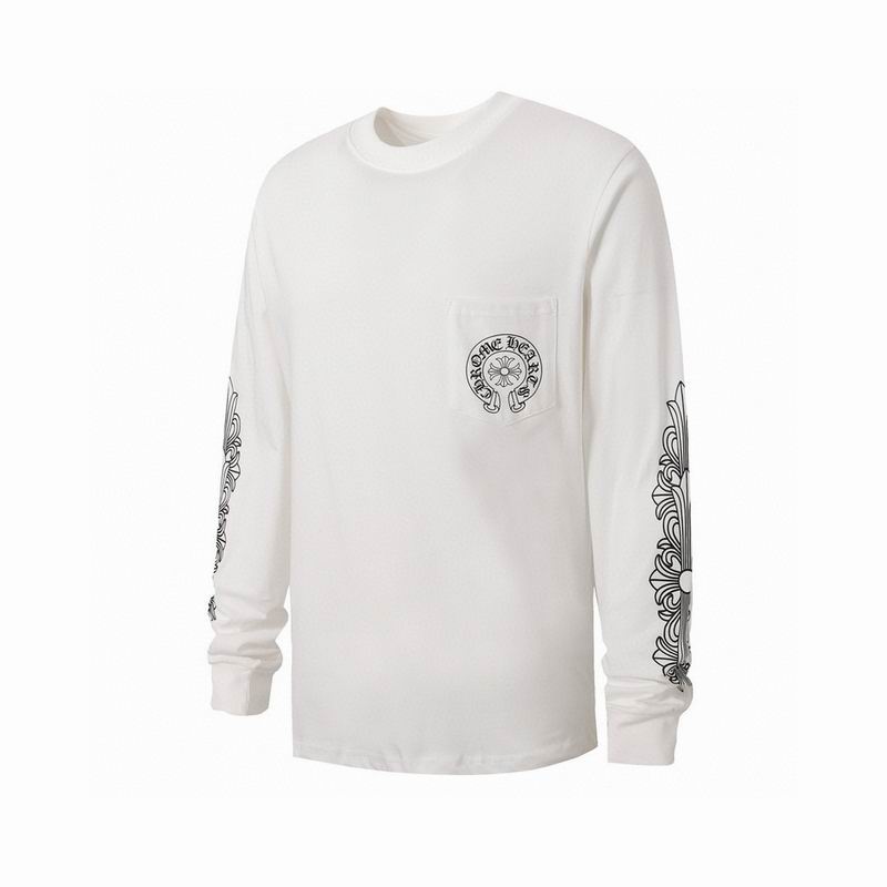 EM Sneakers Chrome Hearts 25FW Front and Back Horseshoe Print Long Sleeves White
