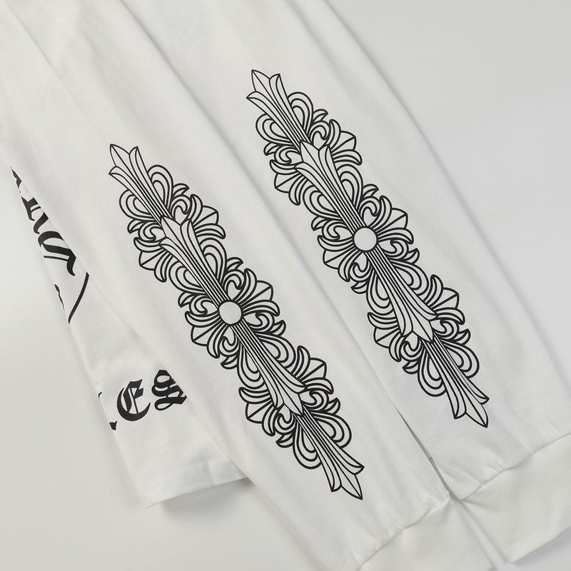 EM Sneakers Chrome Hearts 25FW Front and Back Horseshoe Print Long Sleeves White