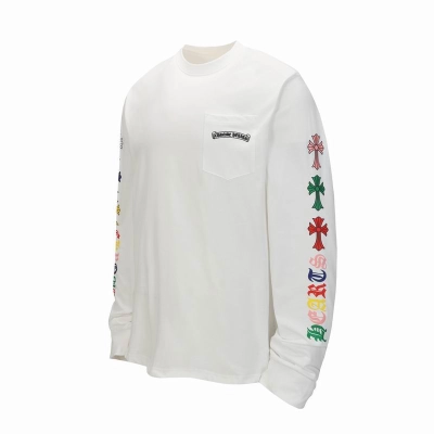 EM Sneakers Chrome Hearts 25FW Scroll Print Long Sleeve White 02