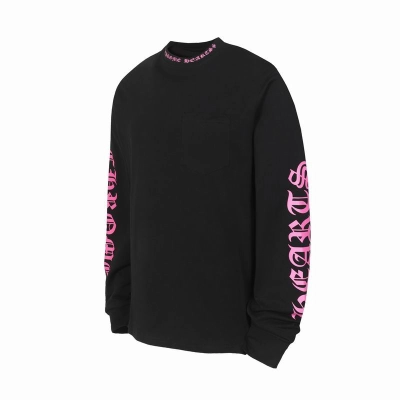 EM Sneakers Chrome Hearts Long Sleeve Pocket Crew Hot Pink/Black 02