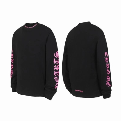 EM Sneakers Chrome Hearts Long Sleeve Pocket Crew Hot Pink/Black 01