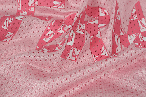 EM Sneakers Chrome Hearts Mesh Stadium Football Jersey T-shirt & Shorts Sets Pink