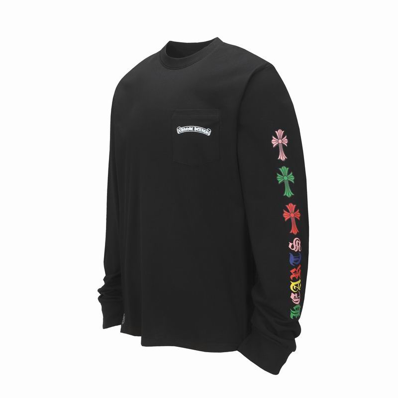 EM Sneakers Chrome Hearts Multi Color Cross Logo Scroll Long Sleeve Black
