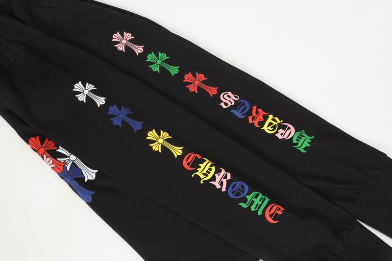 EM Sneakers Chrome Hearts Multi Color Cross Logo Scroll Long Sleeve Black
