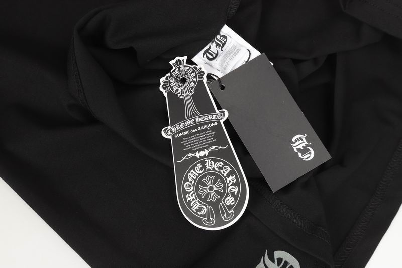 EM Sneakers Chrome Hearts Multi Color Cross Logo Scroll Long Sleeve Black