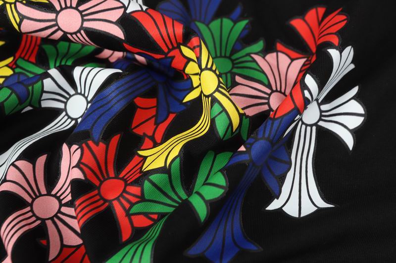 EM Sneakers Chrome Hearts Multi Color Cross Logo Scroll Long Sleeve Black