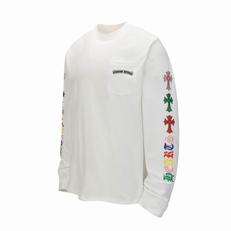 EM Sneakers Chrome Hearts Multi Color Cross Logo Scroll Long Sleeve White