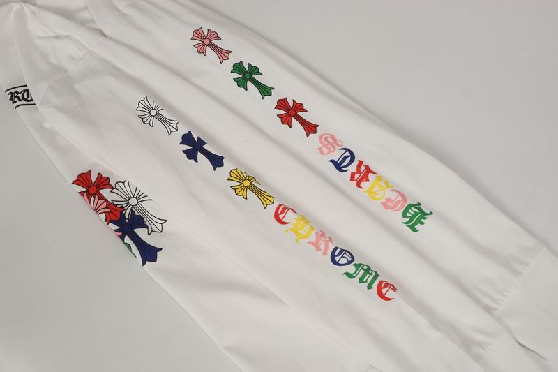 EM Sneakers Chrome Hearts Multi Color Cross Logo Scroll Long Sleeve White