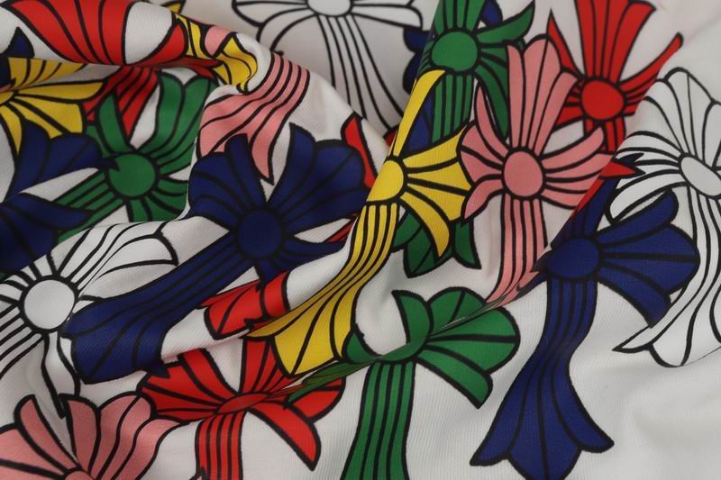 EM Sneakers Chrome Hearts Multi Color Cross Logo Scroll Long Sleeve White