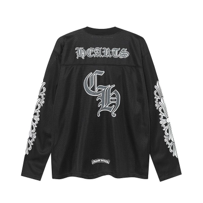 EM Sneakers Chrome Hearts Stadium Mesh L/S Long Sleeve Jersey Black 02