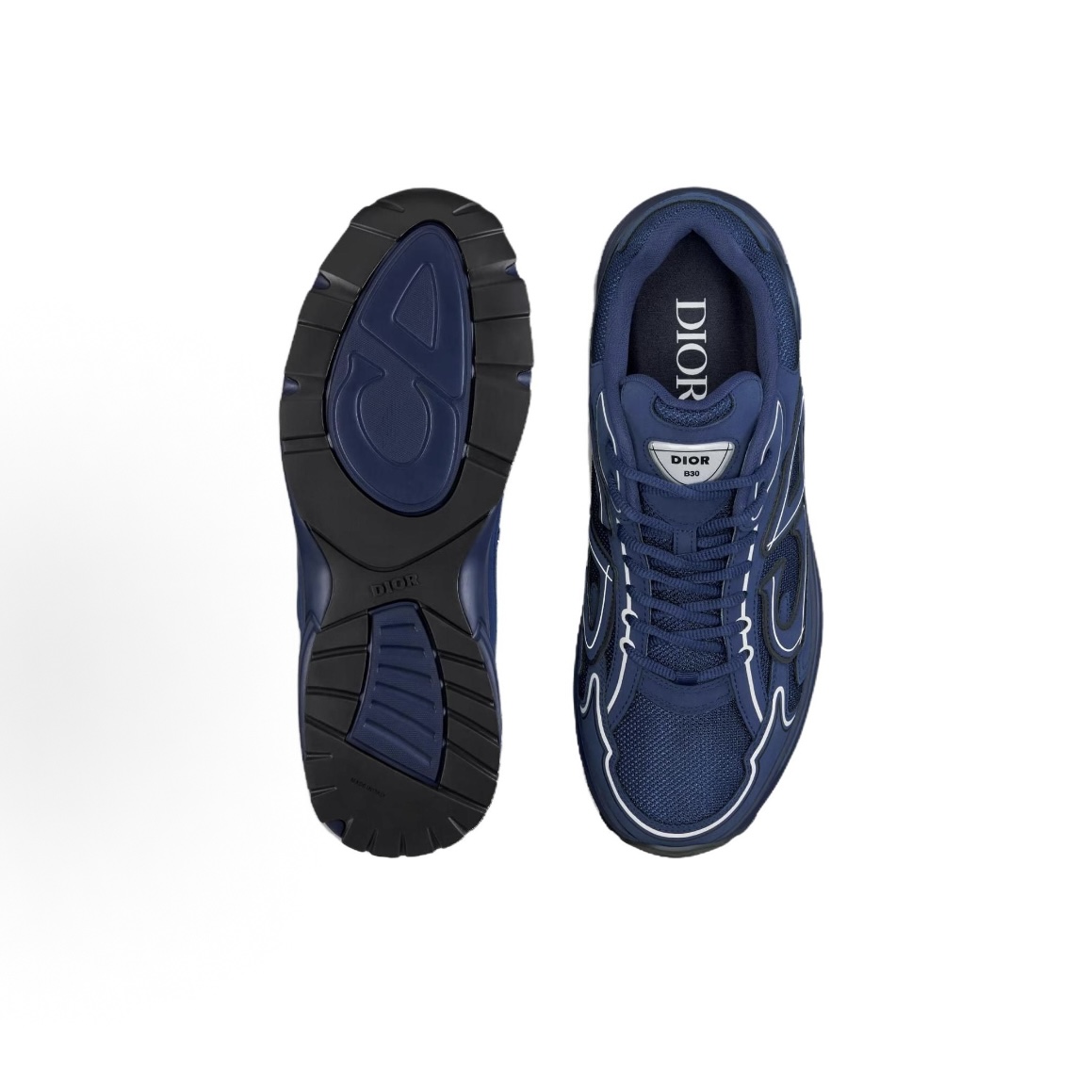 EM Sneakers Dior B30 Deep Blue Mesh