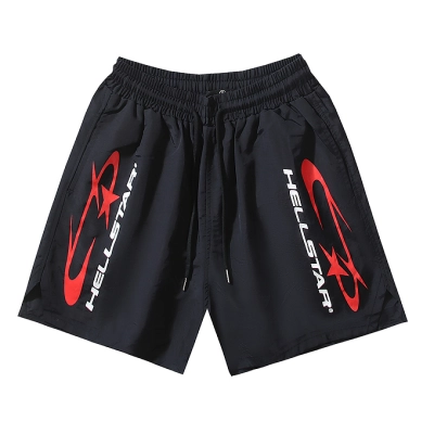 EM Sneakers Hellstar Casual Sports Beach Shorts #7800 Black 02