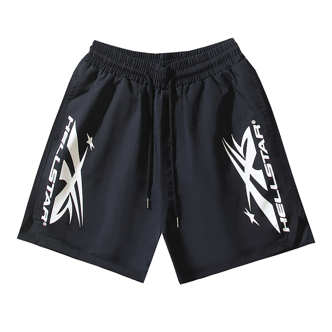 EM Sneakers Hellstar Casual Sports Beach Shorts #7801 Black