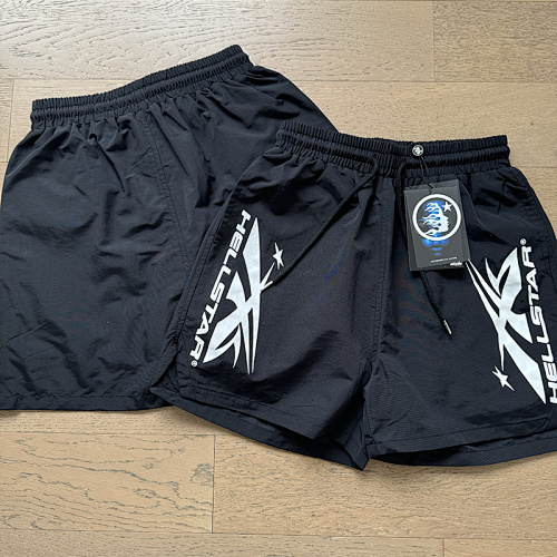 EM Sneakers Hellstar Casual Sports Beach Shorts #7801 Black