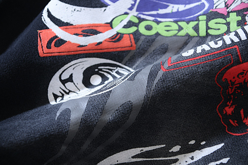 EM Sneakers Hellstar Distressed Casual Shorts with Washed and Splattered Ink #7805 Washed Black