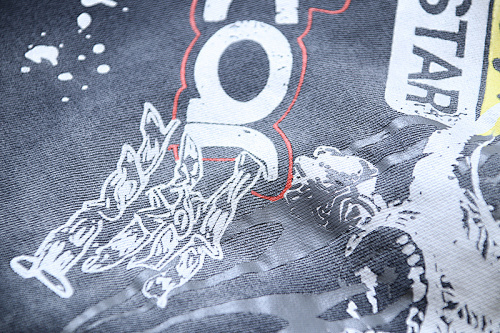 EM Sneakers Hellstar Distressed Casual Shorts with Washed and Splattered Ink #7805 Washed Black