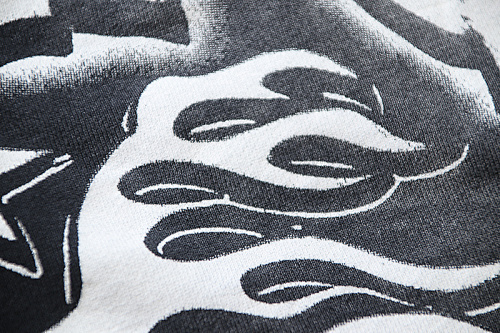 EM Sneakers Hellstar Distressed Casual Shorts with Washed and Splattered Ink #791 Washed Black