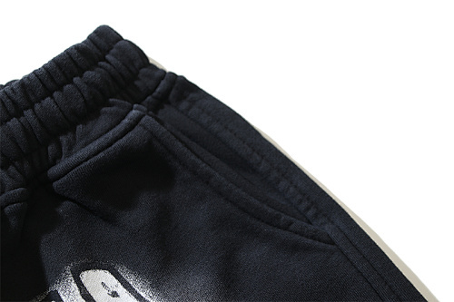 EM Sneakers Hellstar Distressed Casual Shorts with Washed and Splattered Ink #791 Washed Black