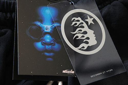 EM Sneakers Hellstar Distressed Casual Shorts with Washed and Splattered Ink #792 Washed Black