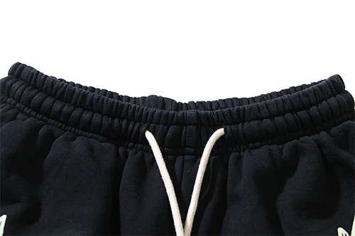 EM Sneakers Hellstar Distressed Casual Shorts with Washed and Splattered Ink #793 Washed Black