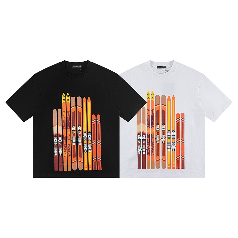 EM Sneakers Louis Vuitton T-shirt-W2525 Black /White