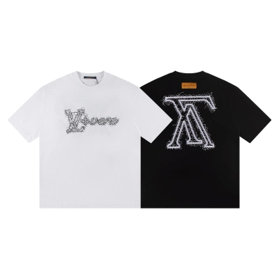 EM Sneakers Louis Vuitton T-shirt-W2614 Black /White 02