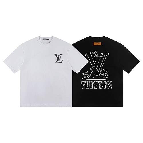 EM Sneakers Louis Vuitton T-shirt-W2642 Black /White