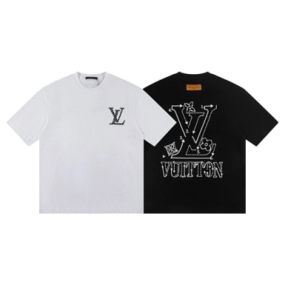 EM Sneakers Louis Vuitton T-shirt-W2642 Black /White 01