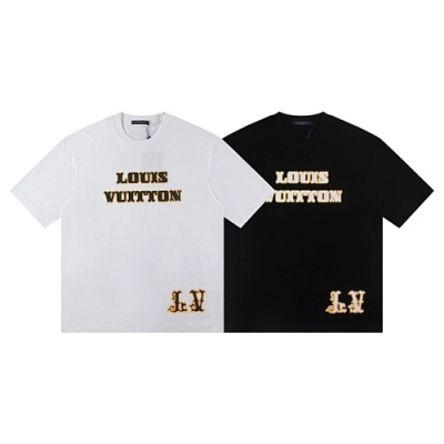 EM Sneakers Louis Vuitton T-shirt-W2643 Black /White 02