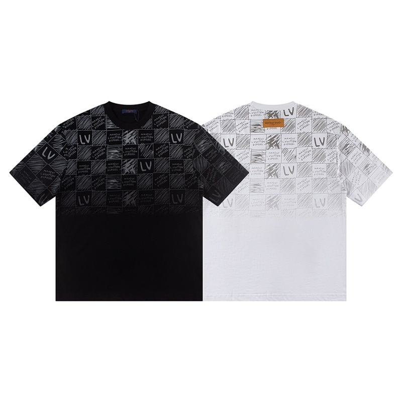 EM Sneakers Louis Vuitton T-shirt-W2644 Black /White