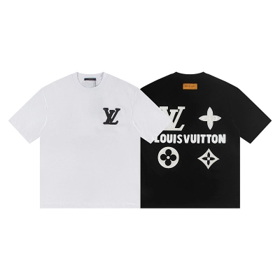EM Sneakers Louis Vuitton T-shirt-W2658 Black /White 01