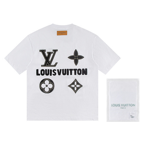 EM Sneakers Louis Vuitton T-shirt-W2658 Black /White