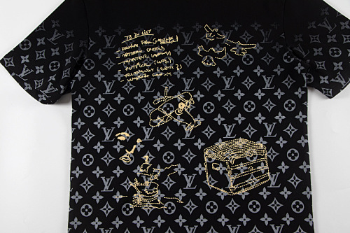 EM Sneakers Louis Vuitton T-shirt-W2948 Black /White
