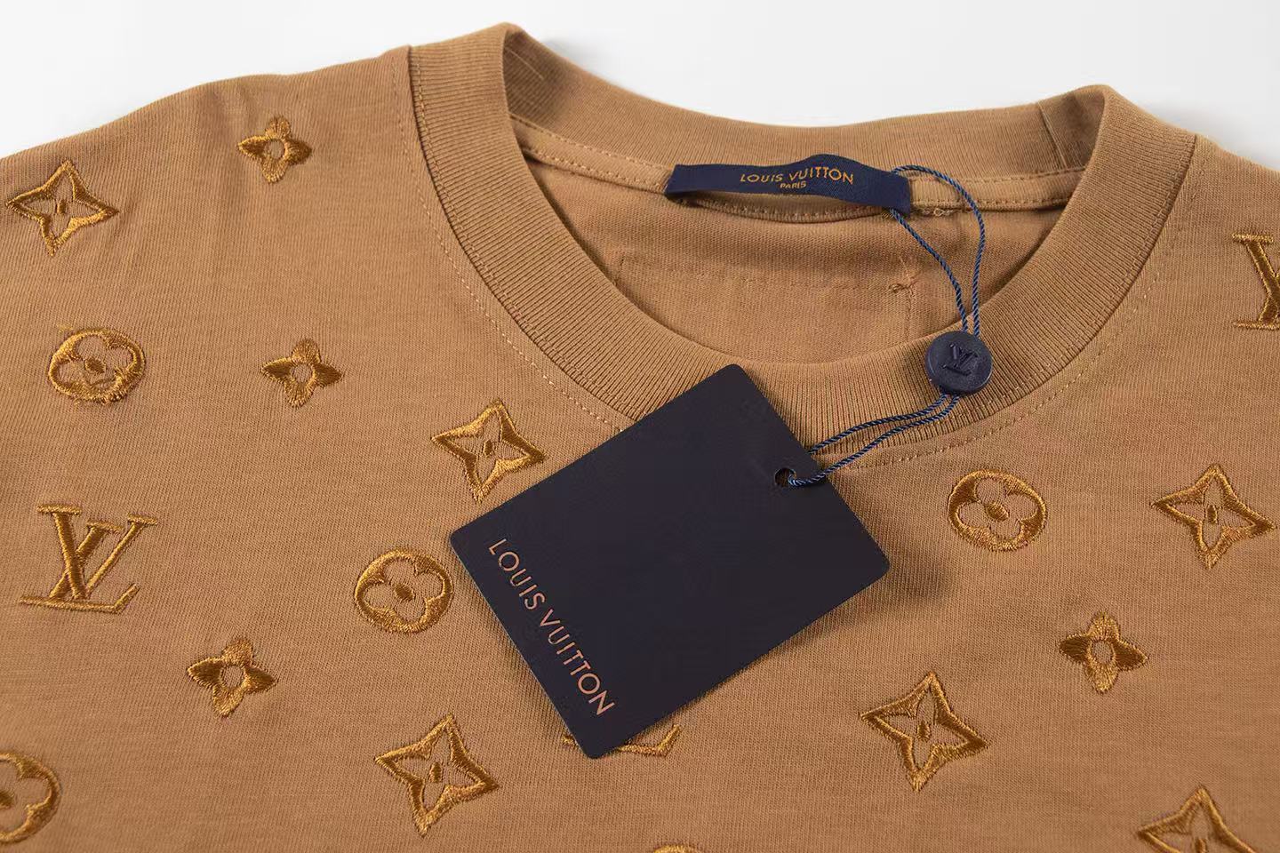 EM Sneakers Louis Vuitton T-shirt-Z030 Black /White /Brown