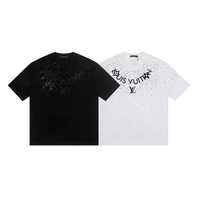 EM Sneakers Louis Vuitton T-shirt-W2652 Black /White 02