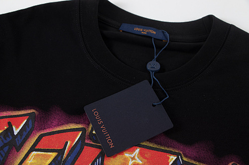 EM Sneakers Louis Vuitton T-shirt-W609 Black /White