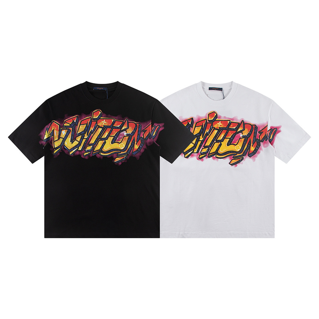 EM Sneakers Louis Vuitton T-shirt-W609 Black /White