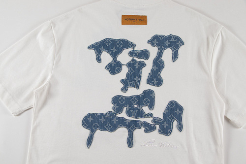 EM Sneakers Louis Vuitton T-shirt-W2638 Black /White