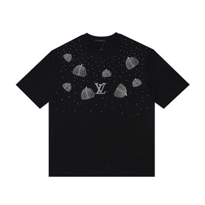 EM Sneakers Louis Vuitton T-shirt-F2017 Black /White 02